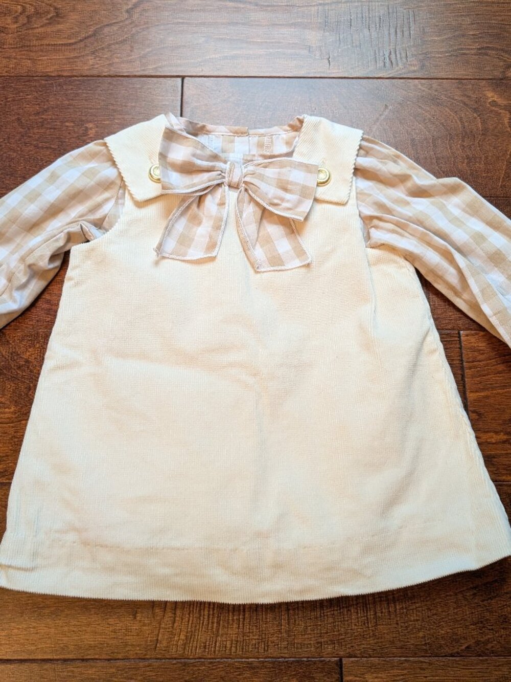 EUC The Beaufort Bonnet Company TBBC Juliet Jumper and Beatrice Bow onesie set